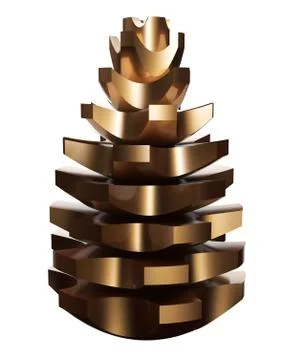 Cogwheel Pinecone Stock Illustration