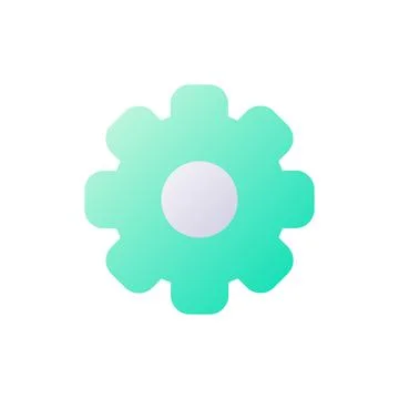 Cogwheel pixel perfect flat gradient two-color ui icon イラスト素材