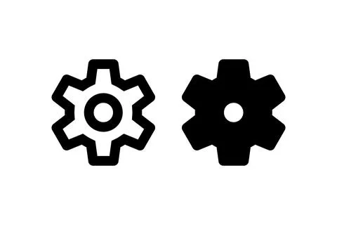 Cogwheel . Vector icon design. Stock Illustration