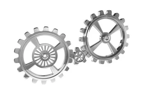 Cogwheels - Chrome Stock Illustration