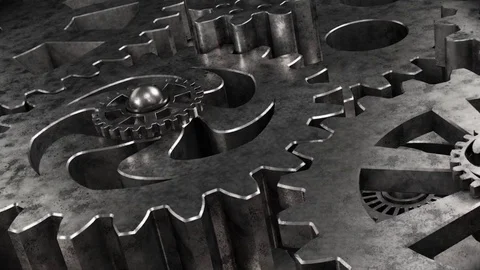 Cogwheels Gear Stock Footage 81206655