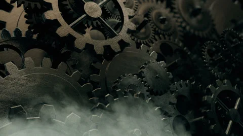 Cogwheels Gear Seamless Background Loop 库存影片 37602157