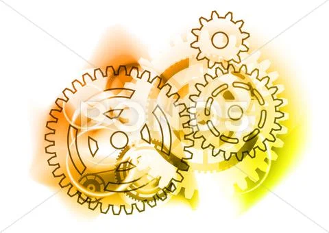 Cogwheels Stock Illustration