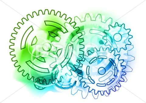 Cogwheels Stock Illustration