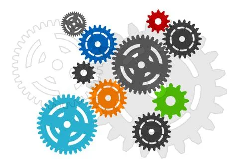 Cogwheels Stock Illustration