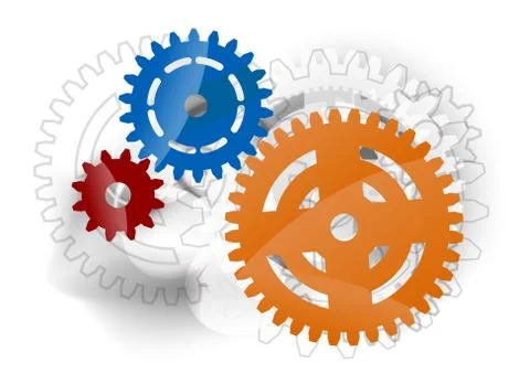 Cogwheels Stock Illustration