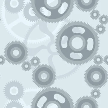 Cogwheels seamless pattern.Vector illustration. 스톡 일러스트
