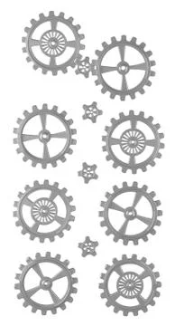 Cogwheels - Set Stock Illustration