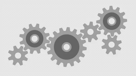 Cogwheels spinning together. Stock Footage 227890808