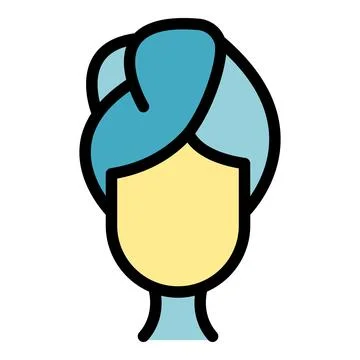 Coiffure icon vector flat Stock Illustration