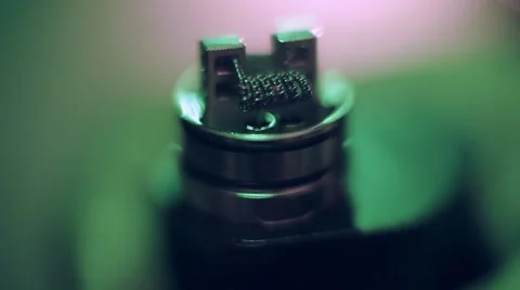 Coil building for vape Stock Footage 68417006
