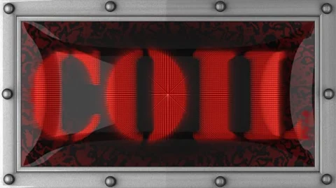 Coil on led Stock Footage 8685329