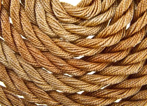 Coil of rope as a background Stock Photos
