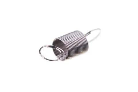 Coil spring isolated on white Stock Photos