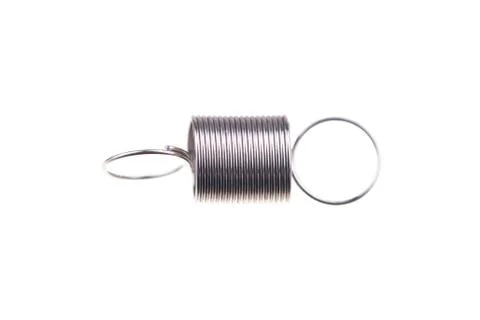 Coil spring isolated on white Stock Photos
