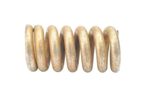 Coil spring on a white background Stock Photos