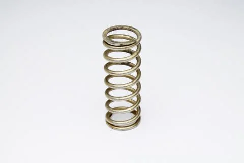 Coil spring on white background Stock Photos