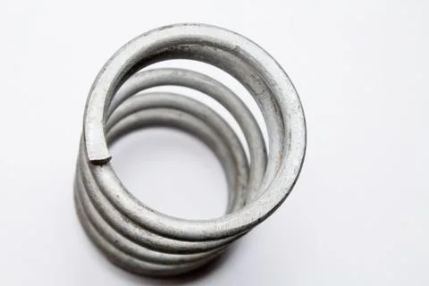 Coil spring on white background Stock Photos