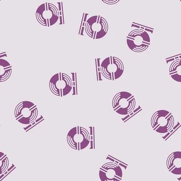 Coil steel production glyph vector seamless pattern Stock Illustration