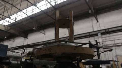 Coil with wire. Mechanical coil Video stock 81597530