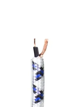 Coil with wire on white background Stock Photos