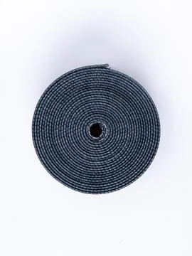 Coiled black elastic trim variant Stock Photos