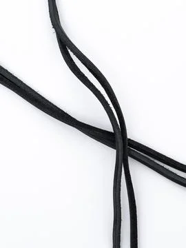 Coiled blue patterned trim ribbon Stock Photos