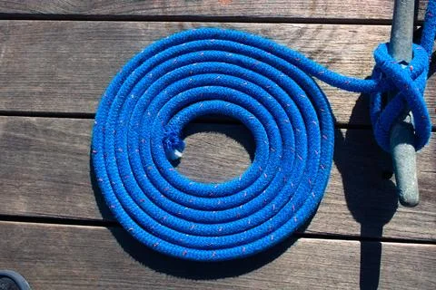 Coiled Dock Line Stock Photos
