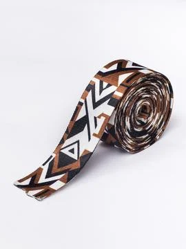 Coiled leopard print trim ribbon variant Stock Photos