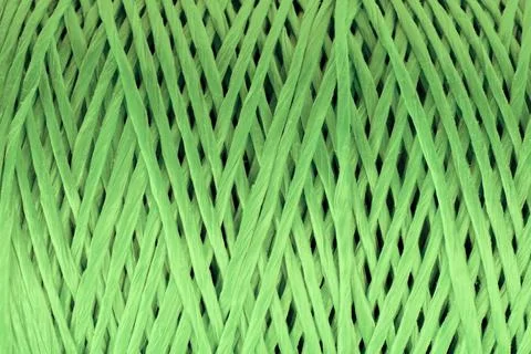 Coiled nylon rope texture background. Green rolled  striped nylon rope patt.. Stock-Fotos