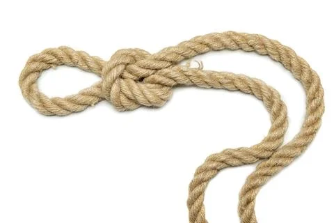 Coiled rope knot Stock Photos