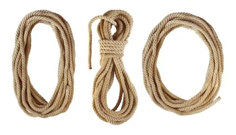 Coiled rope Stock-Fotos