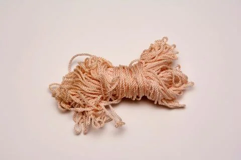 Coiled silk rope Stock Photos