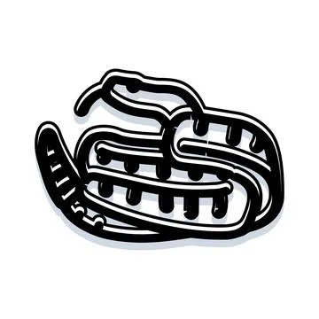 Coiled snake icon vector illustration Stock Illustration