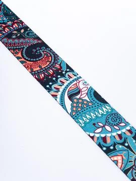Coiled tan snake pattern trim ribbon Stock Photos