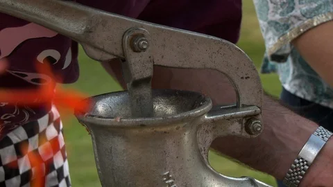 Coiling Sausage Into Casing Stock-Footage 115786907