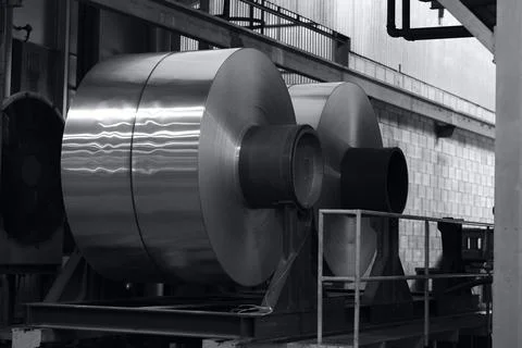 Coils after annealing process Stock Photos