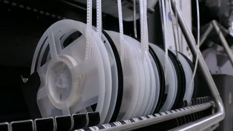 Coils with Chips and other Electronic Components for Surface Mounting Stock Footage 91993520