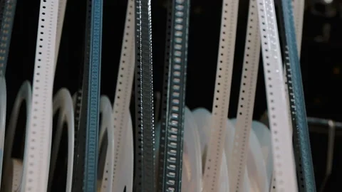 Coils with Chips and other Electronic Components for Surface Mounting Stock Footage 91995809