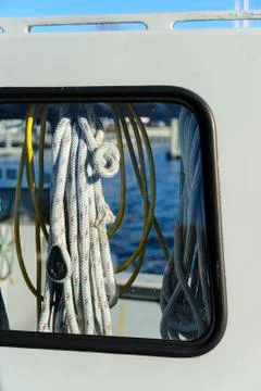 Coils of line Foto stock