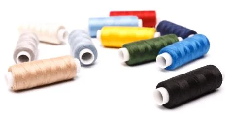 Coils with threads Stock Photos