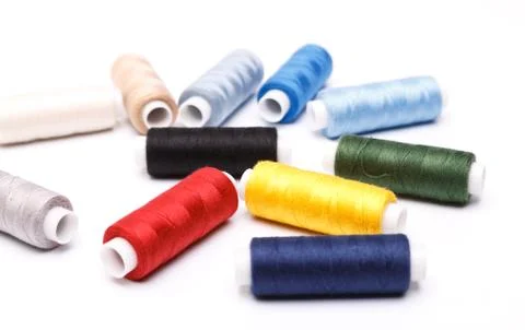 Coils with threads Stock Photos