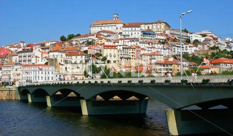 Coimbra cityscape Stock Photos