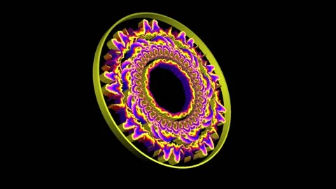 Coin with 3D Mandala for Metaverse 스톡 동영상 181905998