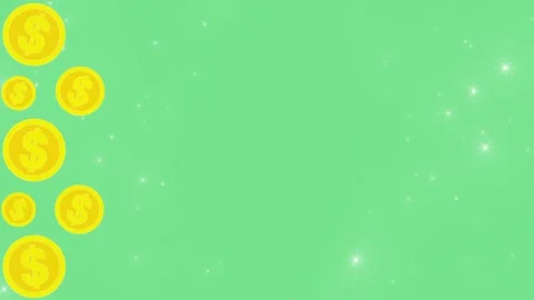 Coin background animation Stock Footage 237853499