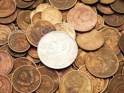 Coin backgrounds Stock Photos