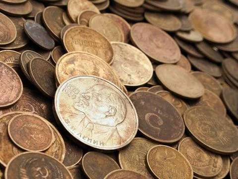 Coin backgrounds Stock Photos