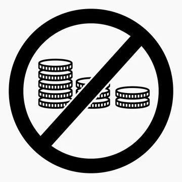 Coin ban Stock Illustration