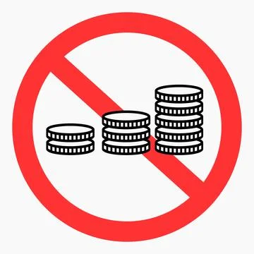 Coin ban Stock Illustration