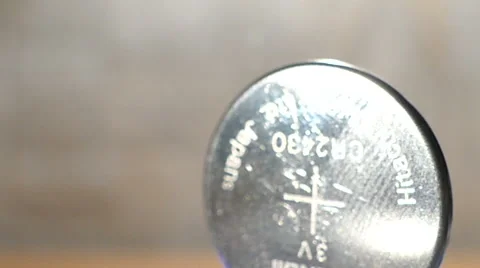 Coin battery Stock Footage 49097511